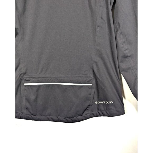 Showers Pass Cycling Rain Jacket M Waterproof Breathable Full Zip High Viz Black - Picture 8 of 10